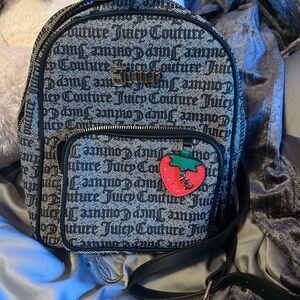 Juicy Couture Black and White Logo Backpack